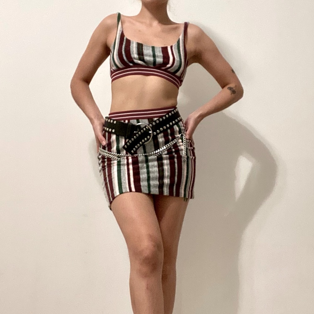 French Terry Cotton Skirt Set
